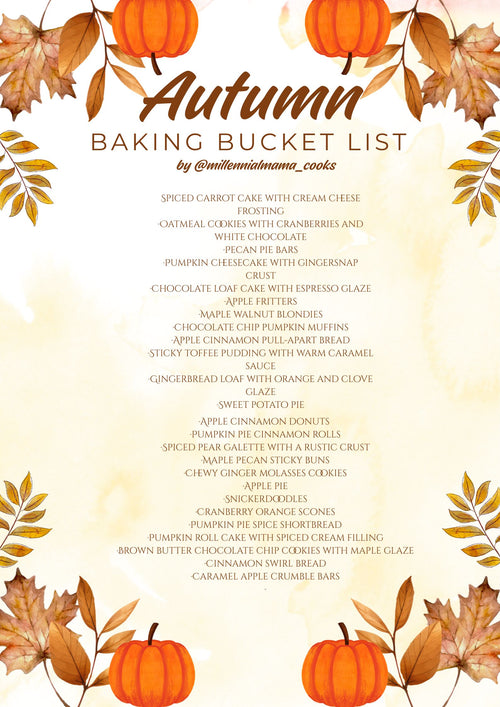 Autumn Baking Bucket List